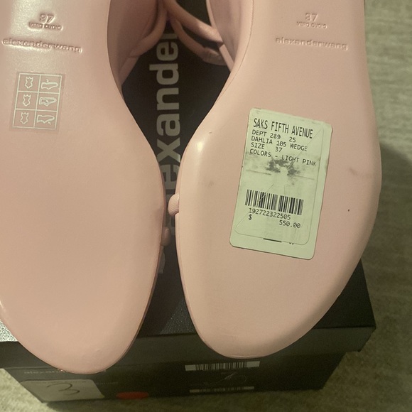 Alexander Wang Soft Pink Dahlia Wedge Sandal. Brand new never worn - Picture 4 of 4